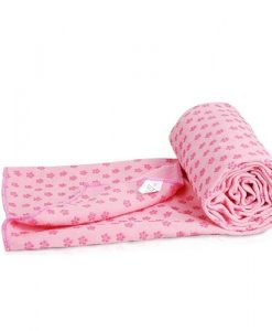 Khăn trải thảm yoga màu hồng (cao su non)