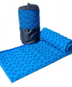 Khăn trải thảm yoga màu xanh dương (cao su non)