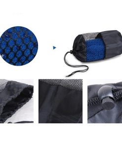 Túi đựng Khăn trải thảm tập yoga silicon xanh dương