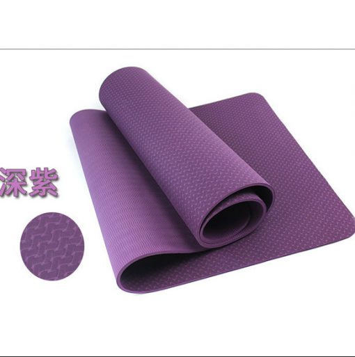 Thảm tập Yoga Mat 1 lớp - tím đậm