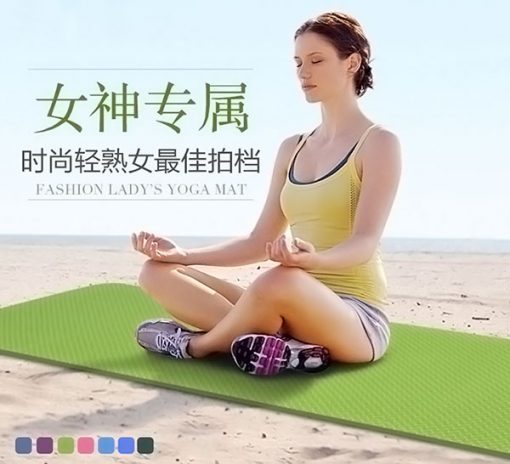 Thảm tập Yoga Mat 1 lớp - xanh lá