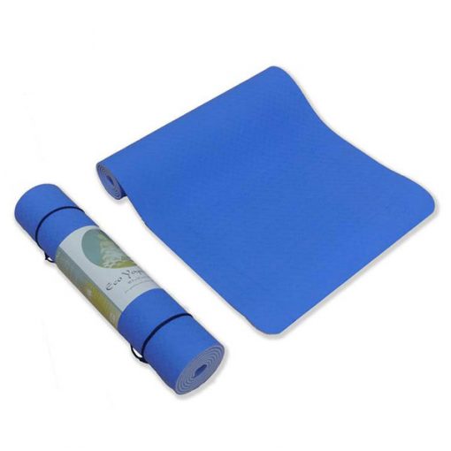 Thảm tập Yoga TPE 2 lớp 6mm YM-602XD (xanh dương)