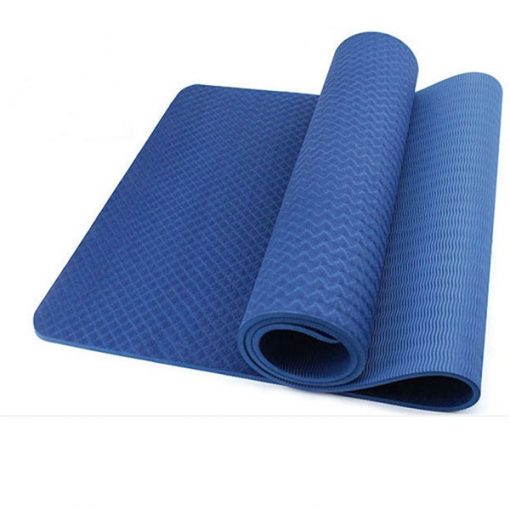 Thảm tập Yoga Mat 1 lớp - xanh lam
