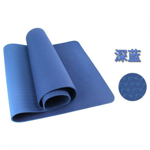 Thảm tập Yoga Mat 1 lớp 8mm YM-801XL (Xanh lam)