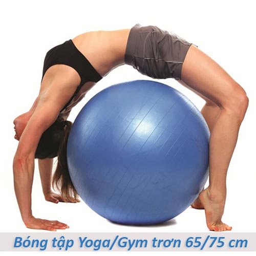 Bóng tập yoga/gym Đài Loan trơn 65cm/75cm