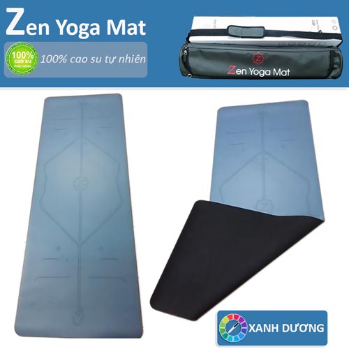 Thảm tập yoga định tuyến cao cấp ZEN Yoga Mat - Xanh dương