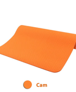 Thảm tập yoga TPE 8mm 1 lớp - Màu cam