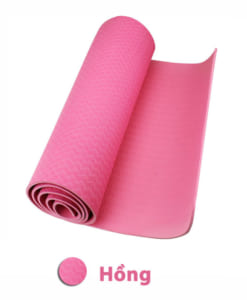 Thảm tập yoga TPE 8mm 1 lớp - Màu đỏ