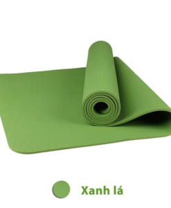 Thảm tập yoga TPE 8mm 1 lớp - Màu xanh lá