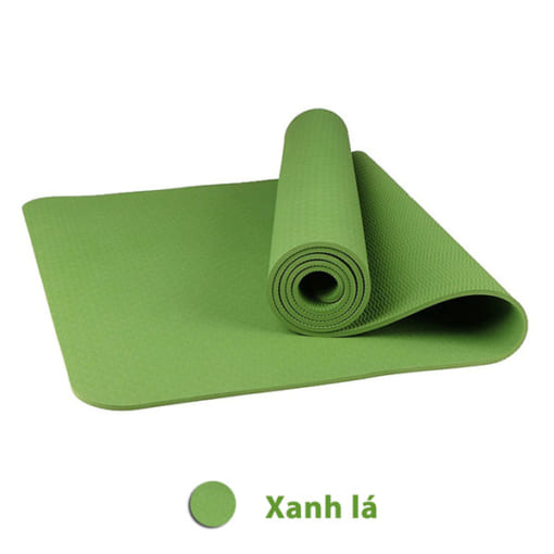 Thảm tập yoga TPE 8mm 1 lớp - Màu xanh lá