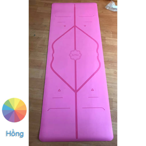 Thảm tập Yoga Hatha PU màu hồng