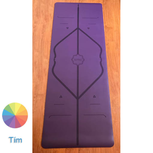 Thảm tập Yoga Hatha PU màu tím