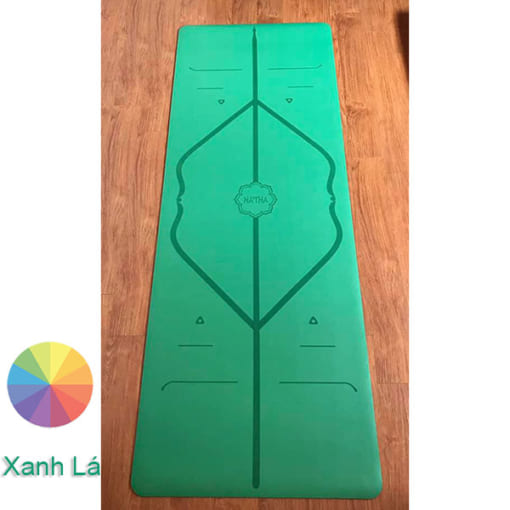 Thảm tập Yoga Hatha PU màu xanh lá