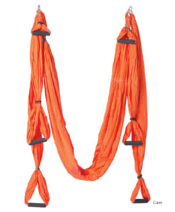 Bộ võng tập yoga bay vải dù có tay cầm - Màu cam