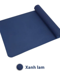 Thảm tập yoga TPE 6mm 1 lớp - Màu xanh lam