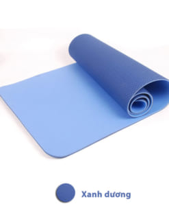 Thảm tập yoga TPE 6mm 2 lớp - Màu xanh dương