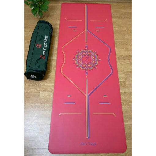 Thảm tập yoga ZEN Yoga Mat cầu vồng - Màu đỏ