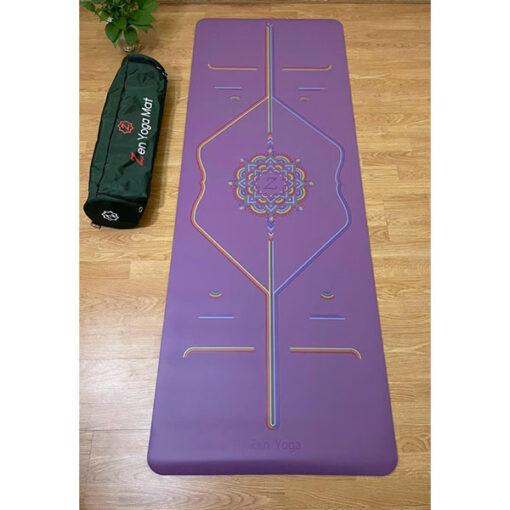 Thảm tập yoga ZEN Yoga Mat cầu vồng - Màu tím