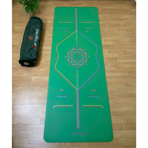 Thảm tập yoga ZEN Yoga Mat cầu vồng - Màu xanh lá