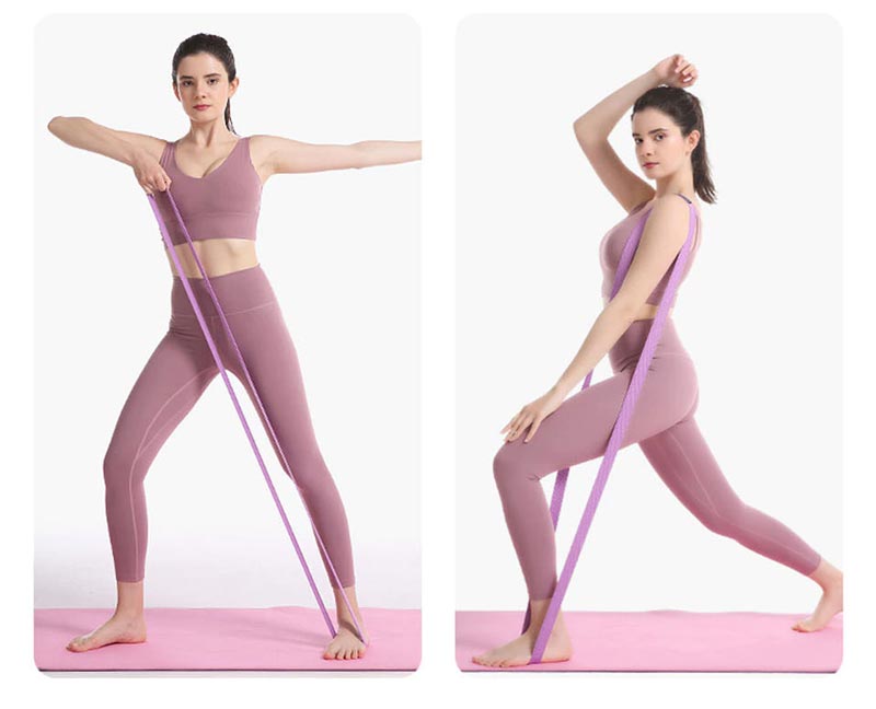 Bộ 3 dây kháng lực tập gym, yoga vải mềm chống xoắn Aolikes dài 208cm - Ảnh tập 2