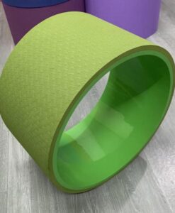 Vòng tập Yoga khung nhựa ABS bọc TPE bản rộng 20cm màu xanh lá